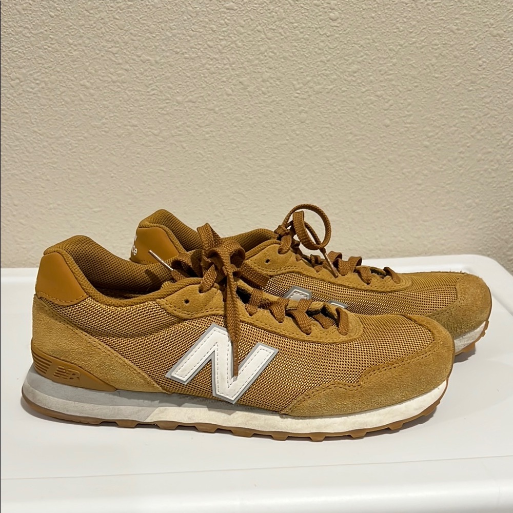 New Balance Men's Mustard Yellow 515 Sneakers